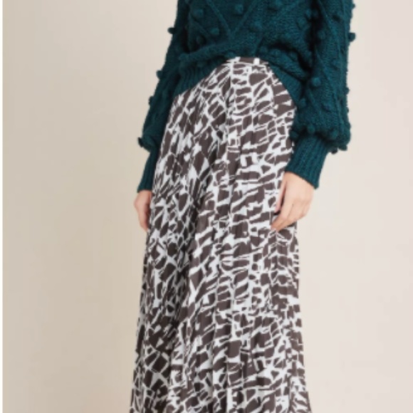 Anthropologie Maeve pleated midi skirt NWT - Picture 5 of 8